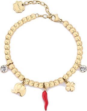 Brosway Ball Gold-Plated Bracelet With Lucky Chakra Pendants Bhkb246