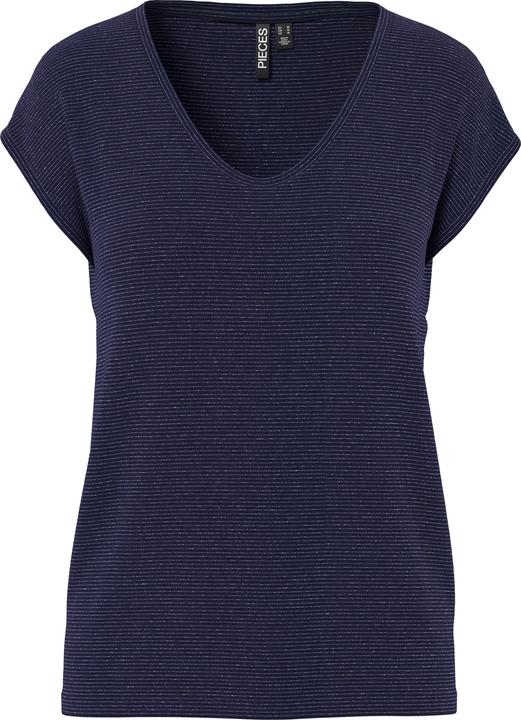 Actual product image Pieces Pcbillo Tee Lurex Stripes Noos Bc (XXL)