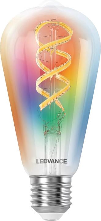 Produktbild Ledvance SMART+ MATTER FILAMENT EDISON MULTICOLOR 4.8W 827...865 Multicolor E27 (E27, 4.80 W, 470 lm, 1 x, F)
