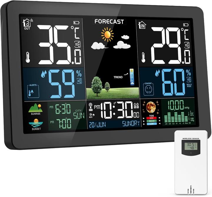 Immagine prodotto Haoyao Funk Wetterstation mit Aussensensor