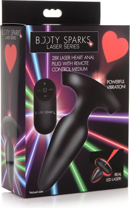 Immagine prodotto XR Brands Laser Heart Silikon Analplug Mittel
