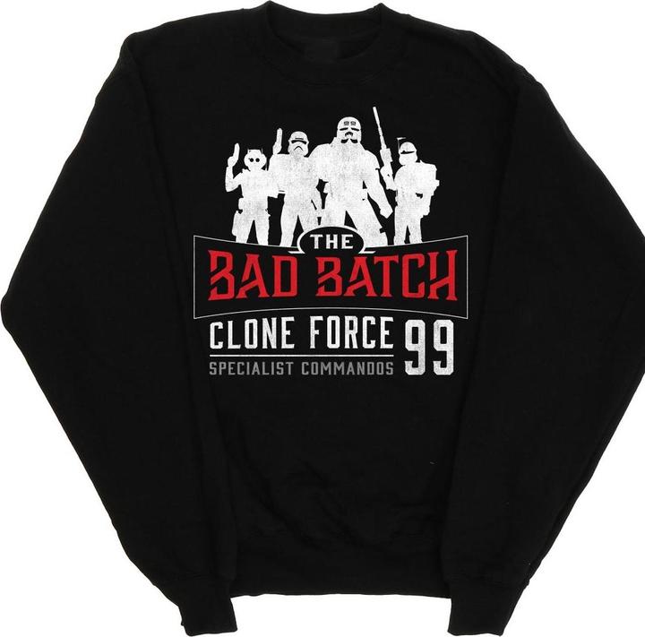 Actual product image Star Wars Mens The Bad Batch Clone Force 99 Sweatshirt (XL)
