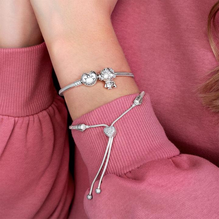 Immagine prodotto Pandora Bracciale con chiusura a cuore (19 cm, Argento)