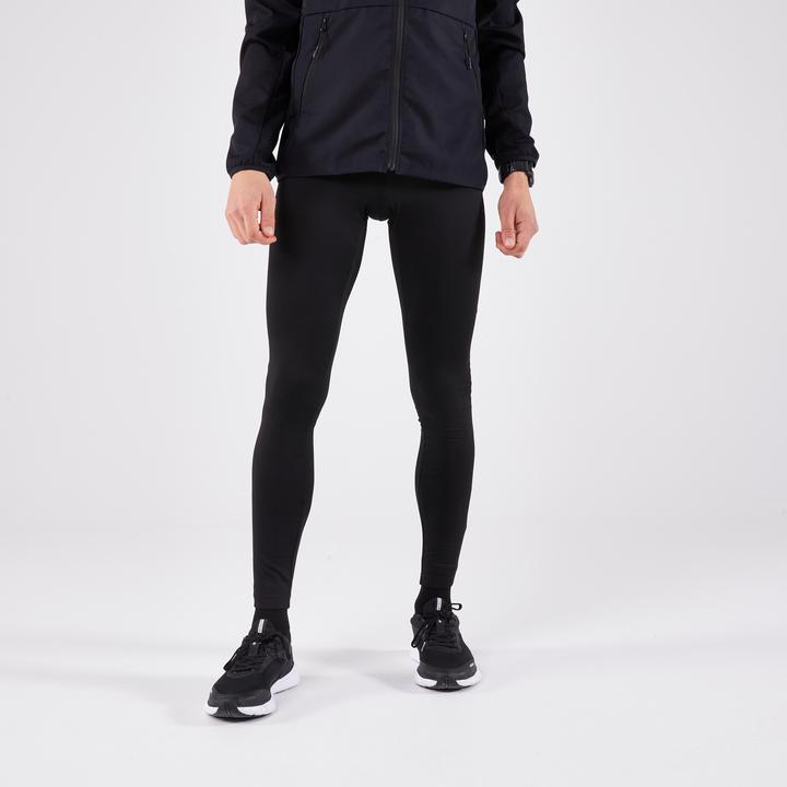 Actual product image Kalenji Men's long running tights - Run 100 Warm black (W32/L33)