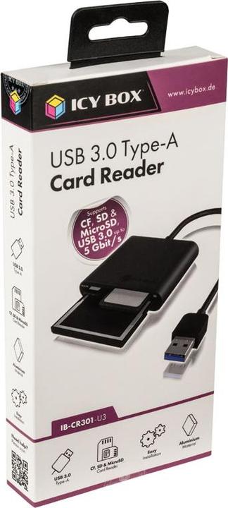 Produktbild Icy Box IB-CR301-U3, USB3.0 Multi-Kartenl. (USB 3.0)