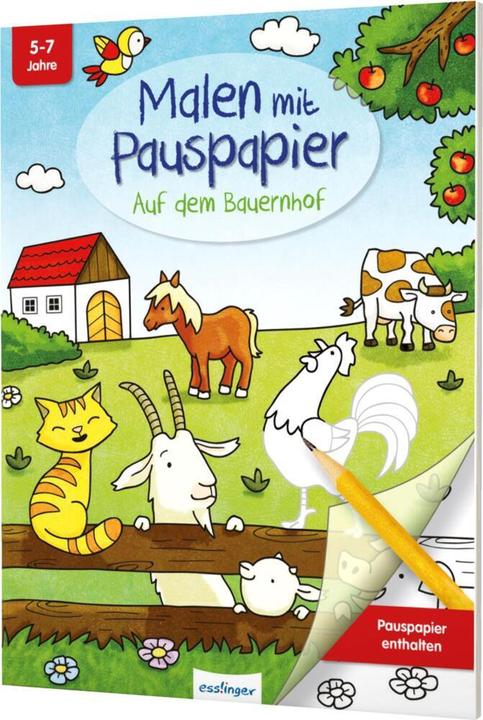 Actual product image Painting with tracing paper: On the farm