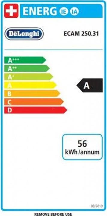 Energie-Label De'Longhi Magnifica S Smart ECAM 250.31.SB