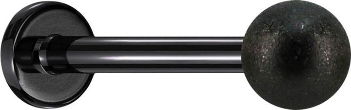 Image du produit Star Piercing Micro Labret noir avec boule mouchetée (Acier chirurgical 316L, sans laiton)