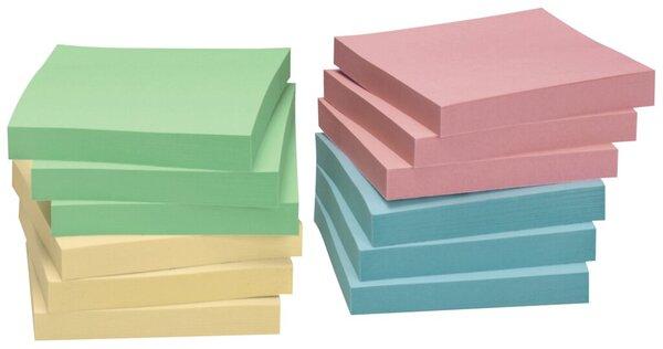 Image du produit Papillons adhésifs recyclés Standard 5644-88BOX couleurs assorties 12 blocs (75 x 75 mm)