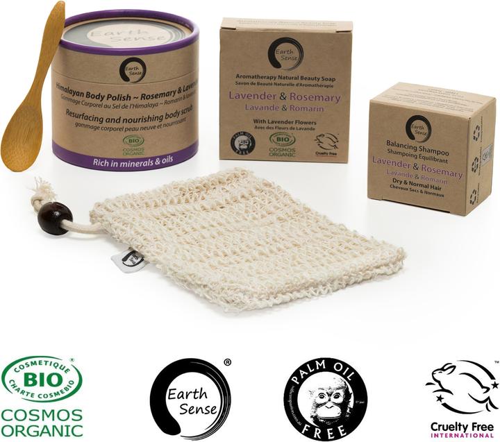 Immagine prodotto Natura Punto Set regalo Spa fatto a mano in 5 pezzi Lavanda e Rosmarino (Set di manicure)