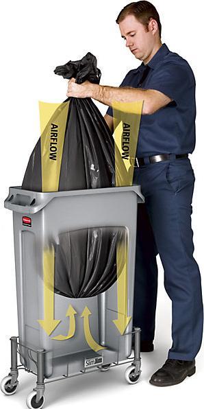 Immagine prodotto Rubbermaid Raccoglitori in materiale riciclabile realizzati in plastica (60 l)