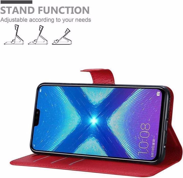 Actual product image Cadorabo Book with stand function cover (Honor 8X)