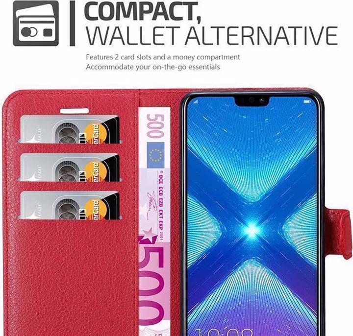 Actual product image Cadorabo Book with stand function cover (Honor 8X)