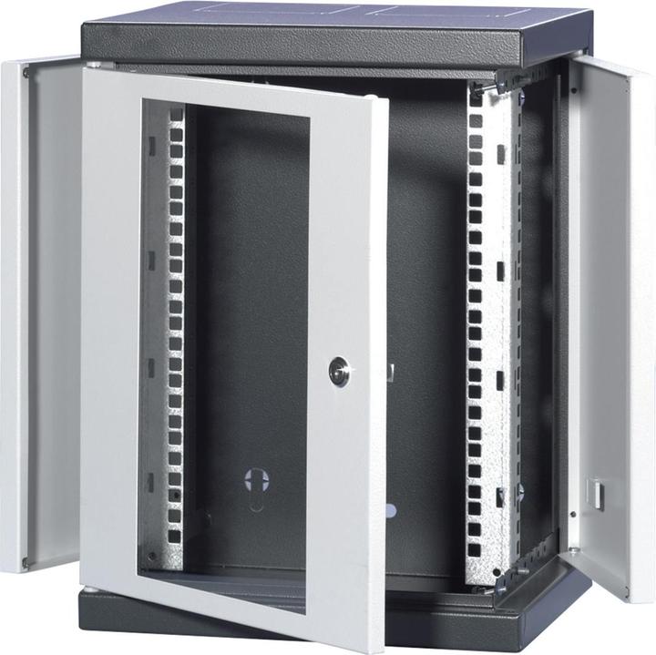 Produktbild Schroff EPCASE 10"-Gehäuse 8 HE mit Glastür, (HxBxT) 462x345x280mm (8 HE, 10 Zoll Rack)