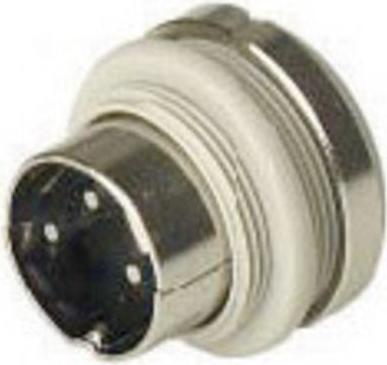 Produktbild SKS Hirschmann MASEI 6100 DIN-Rundsteckverbinder Stecker, Einbau vertikal Polzahl: 6 Grau 1 St.