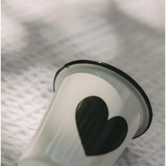 Actual product image Eulenschnitt Enamel mug heart - by (250 ml)