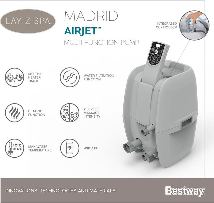 Actual product image Bestway Lay-Z-Spa Madrid (4 pers.)