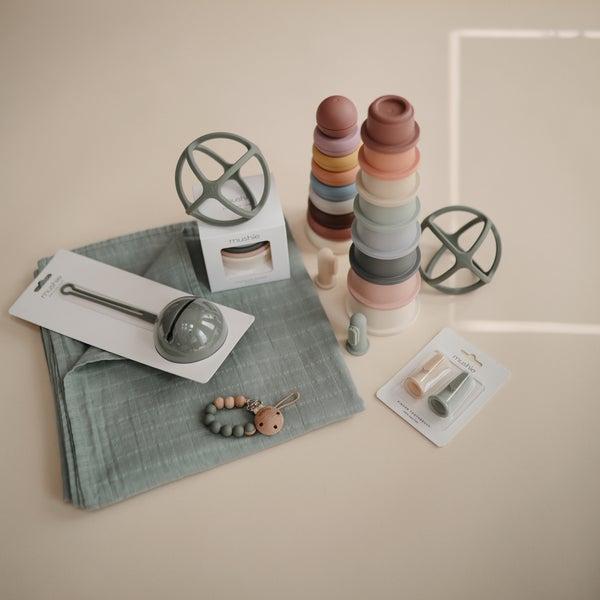 Actual product image Mushie Stacking tower