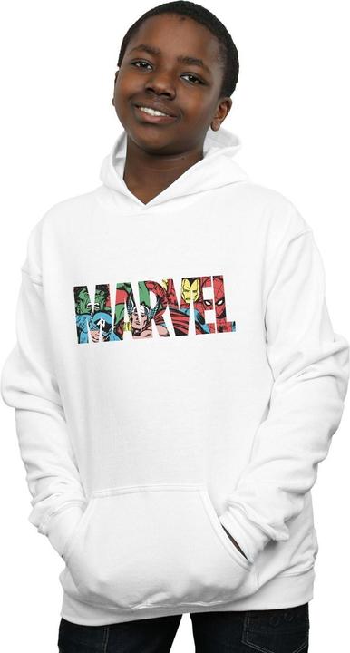 Actual product image Boys Logo Character Infill Hoodie (116)