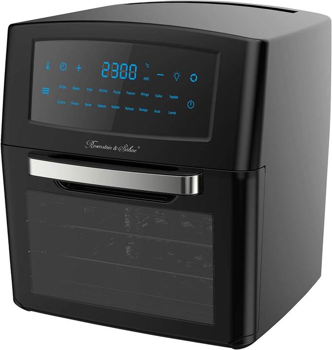 Immagine prodotto Rosenstein & Söhne Friggitrice digitale XXL ad aria calda e mini forno a convezione, 18 programmi, 12 l