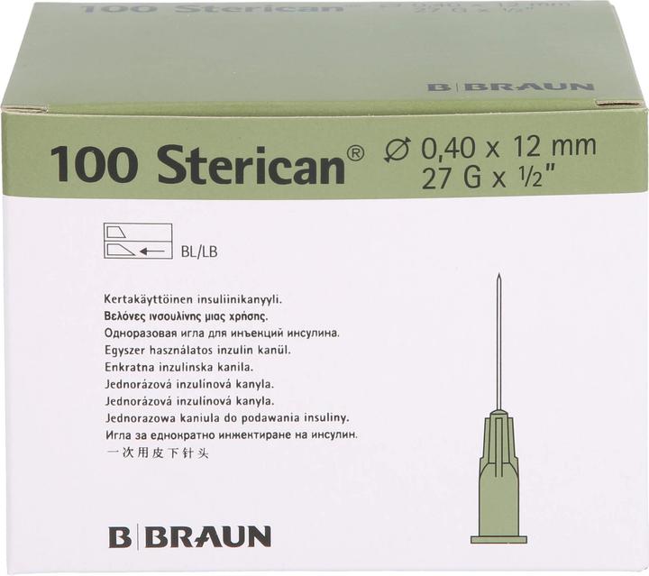 Produktbild B.Braun Nadel 27G 0.40 x 12mm grau Luer, 100 Stück
