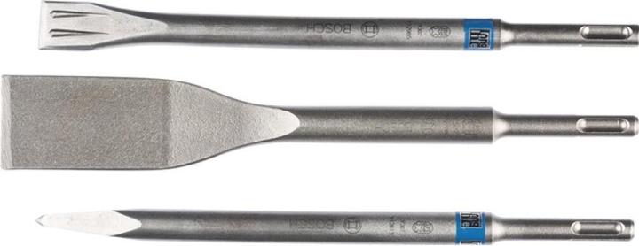Actual product image Bosch Professional Zubehör 3-piece chisel set, SDS plus, 0/20/40 mm (250 mm)