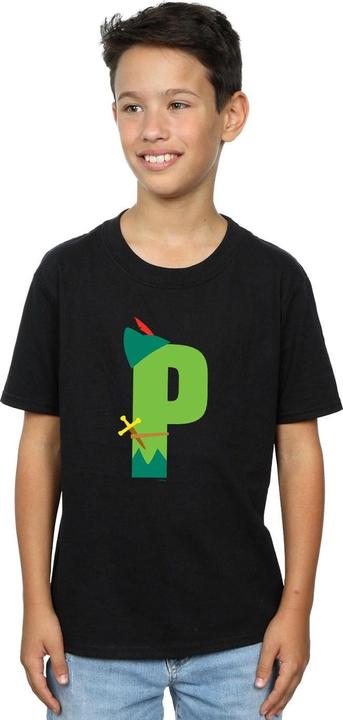 Actual product image Disney Boys Alphabet P Is For Peter Pan T-Shirt (116)