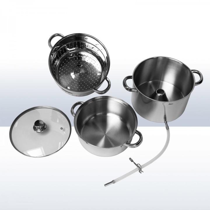 Produktbild Dema Edelstahl Dampfentsafter Dampf Entsafter Fruchtentsafter Obstpresse Saftpresse