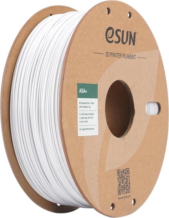 Immagine prodotto eSUN ASA+ 1,75mm COLD WHITE 1kg (ASA, 1.75 mm, 1000 g, Bianco)