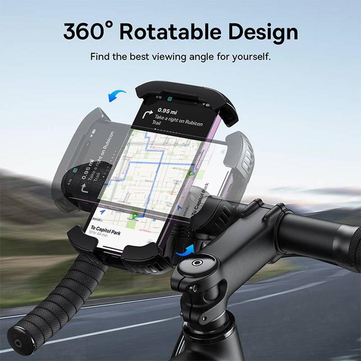 Actual product image Baseus QuickGo bike carrier for phones (black)