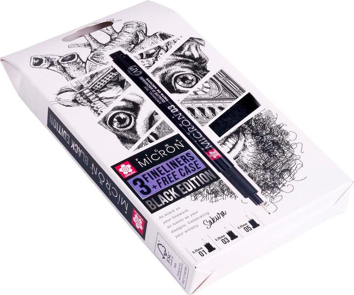 Produktbild Sakura Pigma Micron (Schwarz, 3 x)