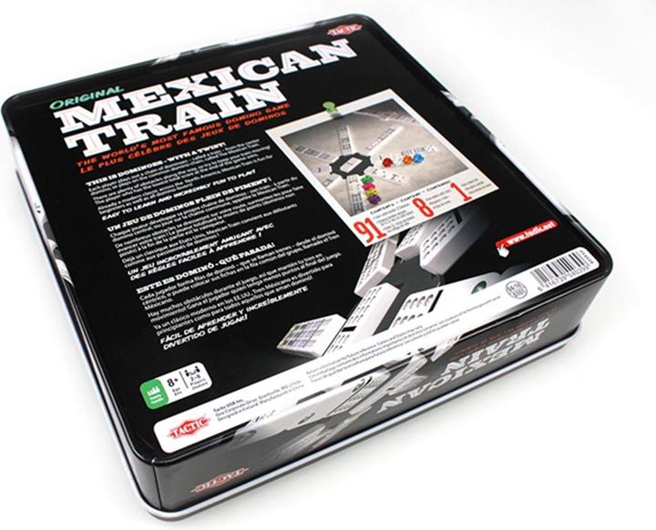 Actual product image Tactic Mexican Train Tin Box (English, German, French, Italian)