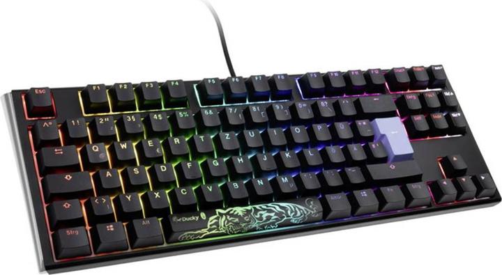 Productafbeelding Ducky One 3 Classic Zwart/Wit TKL Gaming Keyboard, RGB LED - MX-Red (NL, Bedraad)