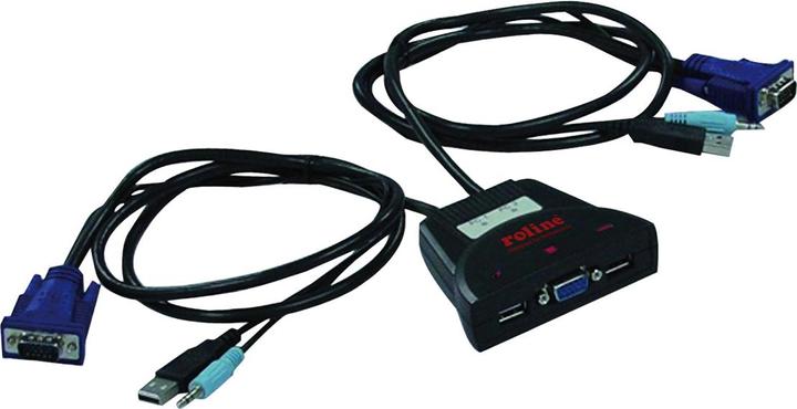 Actual product image Roline KVM Switch Star 2PC, USB, Audio