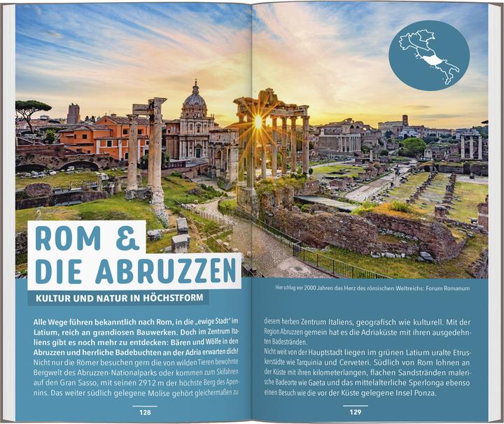 Produktbild Reiseführer Italien (Deutsch, Stefanie Buommino, Stefanie Claus, Bettina Dürr, 2024)