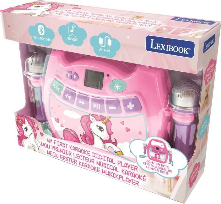 Image du produit Lexibook Lecteur de musique numérique portable Unicorn avec 2 micros (MP300UNIZ)