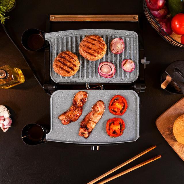 Immagine prodotto Cecotec Grill elettrico Rock'n Grill 1500 Stone Ceramic Mix&Grill (Noir/Gris)