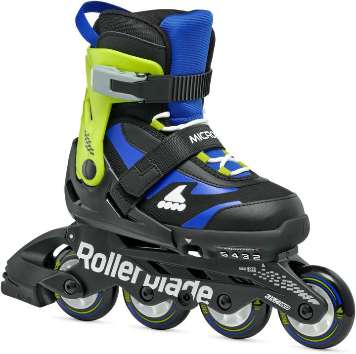 Rollerblade Inline-Skates Microblade Schwarz/Blau, 33-36.5 (33, 36.5)
