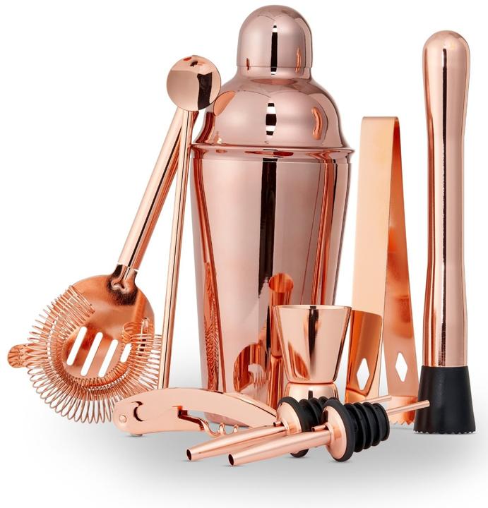 Produktbild Oak & Steel Cocktail 10er-Set Rosegold Edelstahl (Cocktail Set)