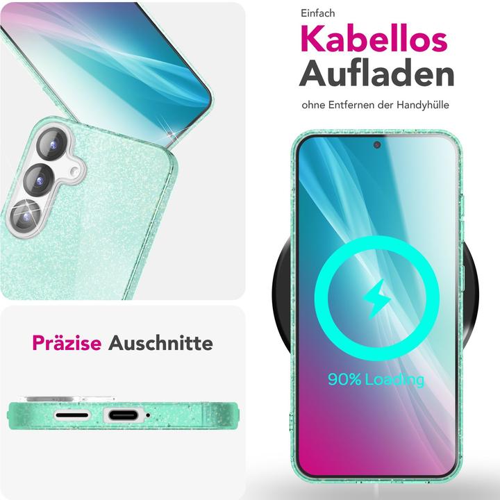 Image du produit Nalia ShinePop - Stabile Glänzende Glitzer Hülle - Glamour Glitter Cover (Samsung Galaxy S25)