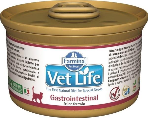 Immagine prodotto Farmina PET FOODS CAT VET LIFE GASTROINTESTINAL lattina 85g (Adulto, 1 pz., 90 g)