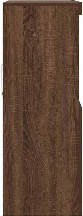 Actual product image VidaXL Brown oak-look sideboard 81x37x100 cm Wood-based cabinet (81 x 37 x 100 cm)