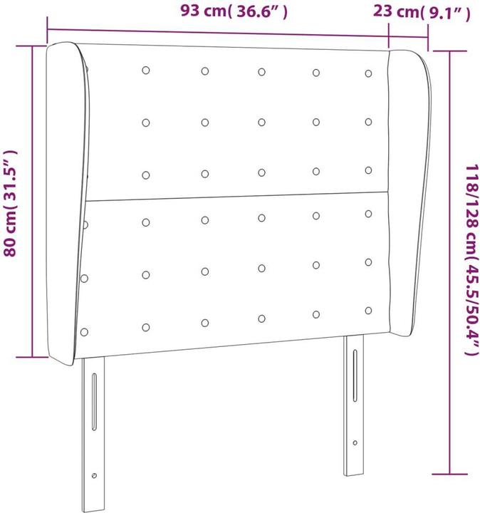 Actual product image VidaXL Zain (93 x 23 x 128 cm)