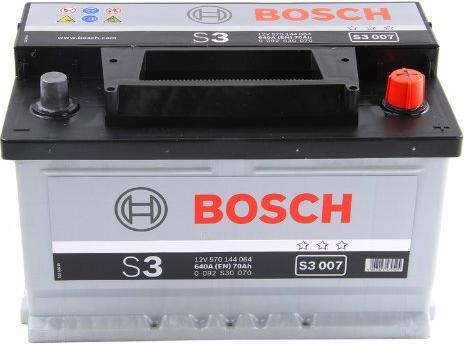 Produktbild Bosch Automotive Starterbatterie S3 070 12V 70Ah 640A (12 V, 70 Ah, 640 A)