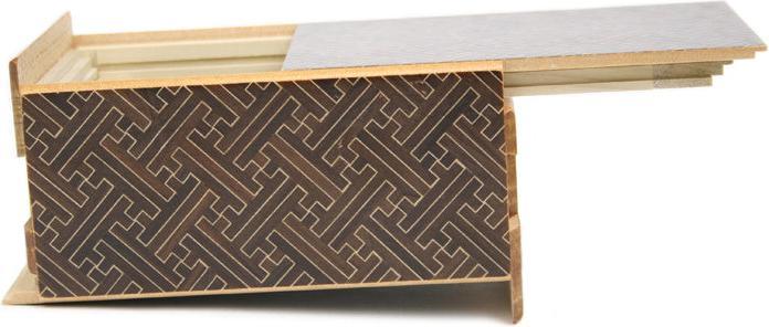 Actual product image Maruyama Himitsu Bako - Kurosaya (21 steps) - Japanese puzzle box