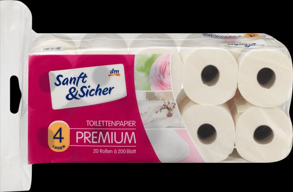 Immagine prodotto dm Sanft&Sicher Carta igienica premium (20 x)