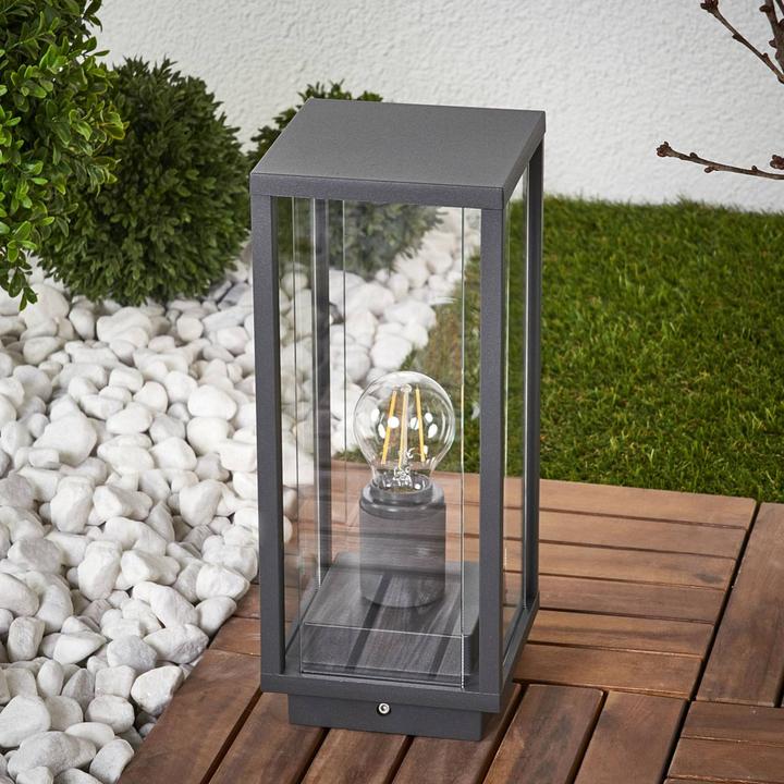Immagine prodotto Lucande Lampada da giardino Annalea H35 Grigio scuro/Chiaro (E27, IP54)