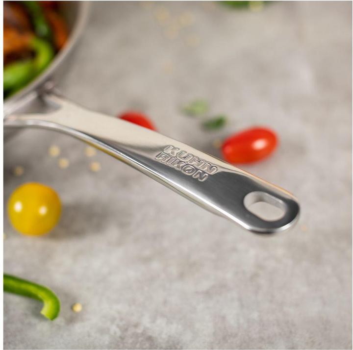 Actual product image Kuhn Rikon ALLROUND Frying pan Set uncoated Ø 24 + 28 cm (28 cm, Frying pan, Stainless steel)