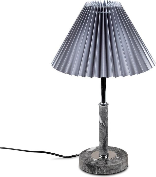 Immagine prodotto Formano Tischlampe Grau Plissee Schirm (E27)