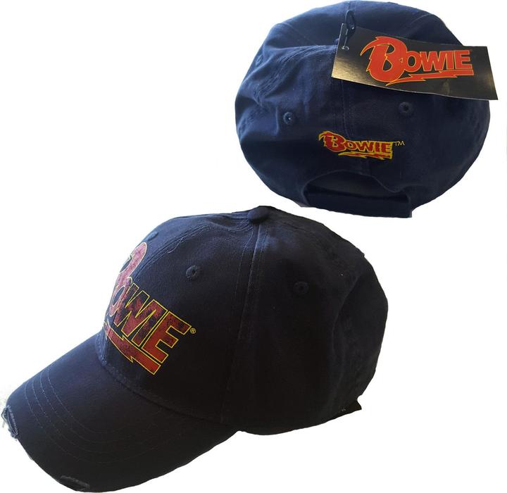 Produktbild David Bowie Flash Logo (Dark Blue) Baseball Cap